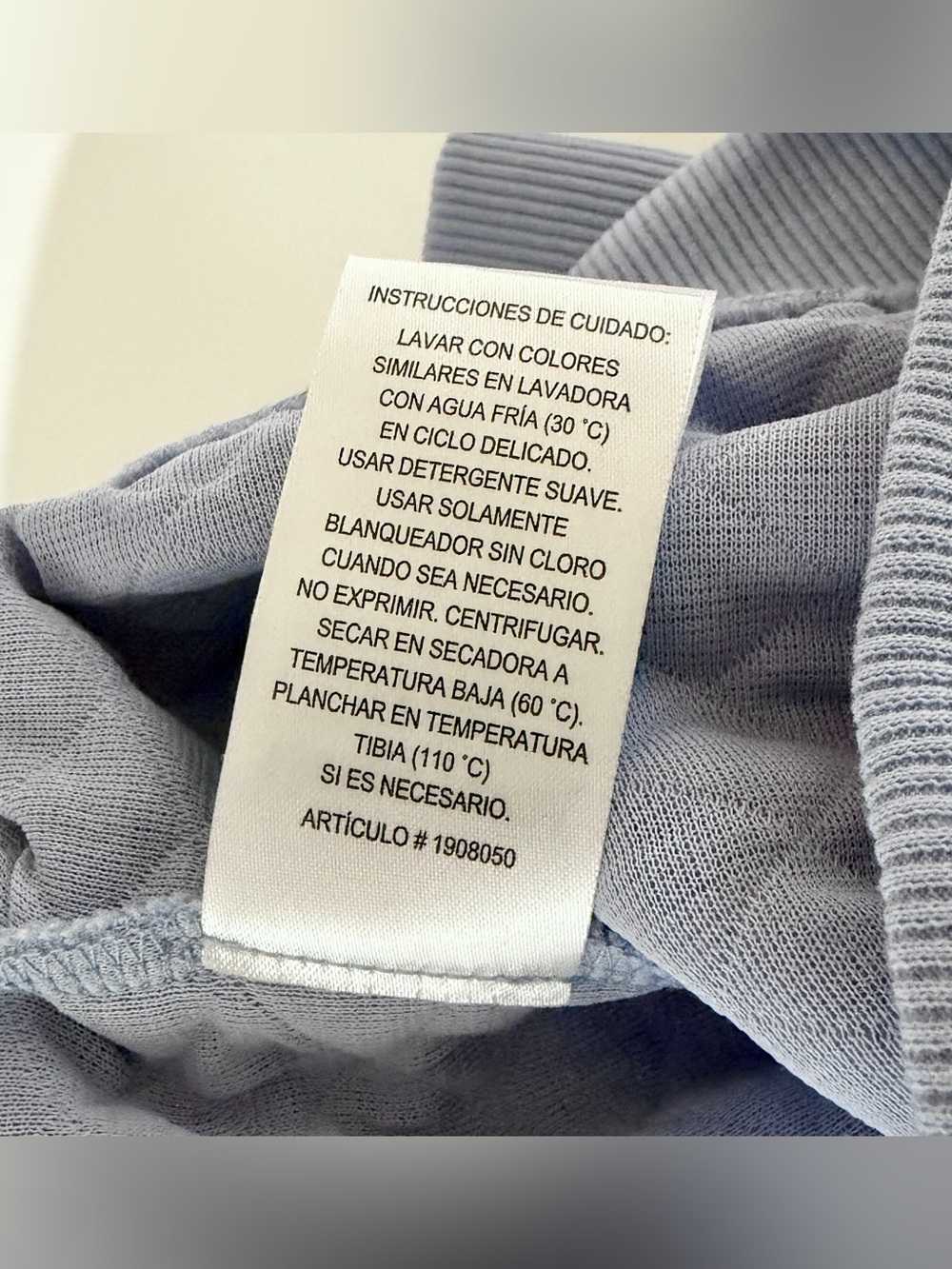Lands End Quilted Lounge Pants Pull-On Jogger Sweatpants Light Blue Size XXL - Picture 14 of 14